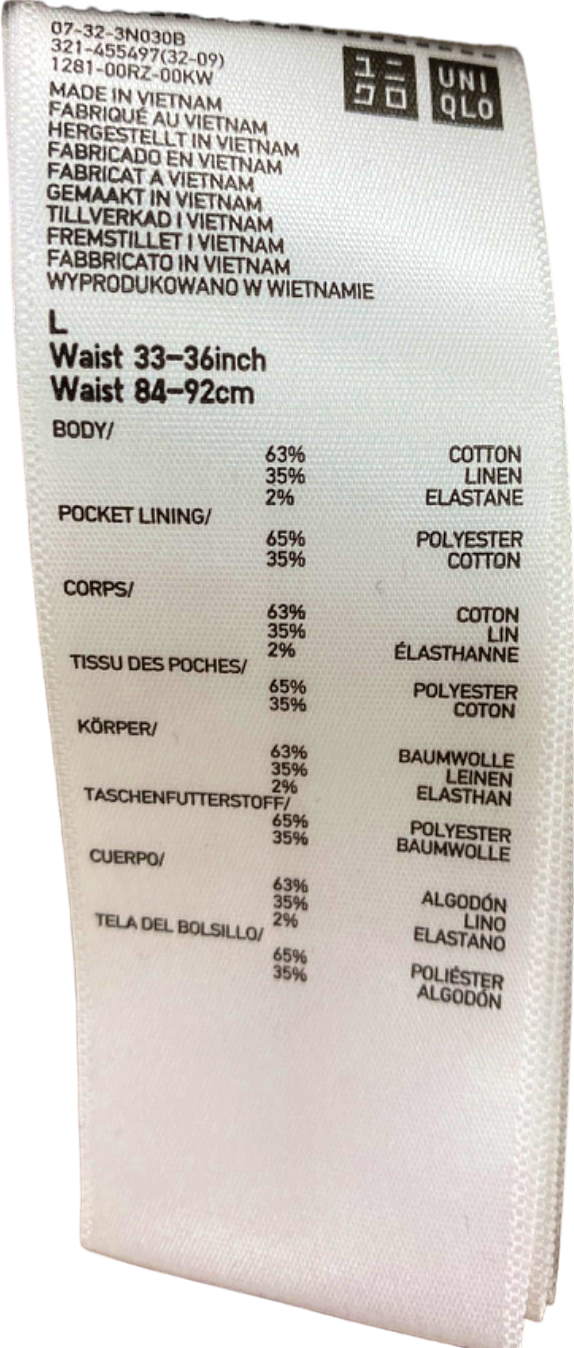 Uniqlo Beige Casual Trousers UK L