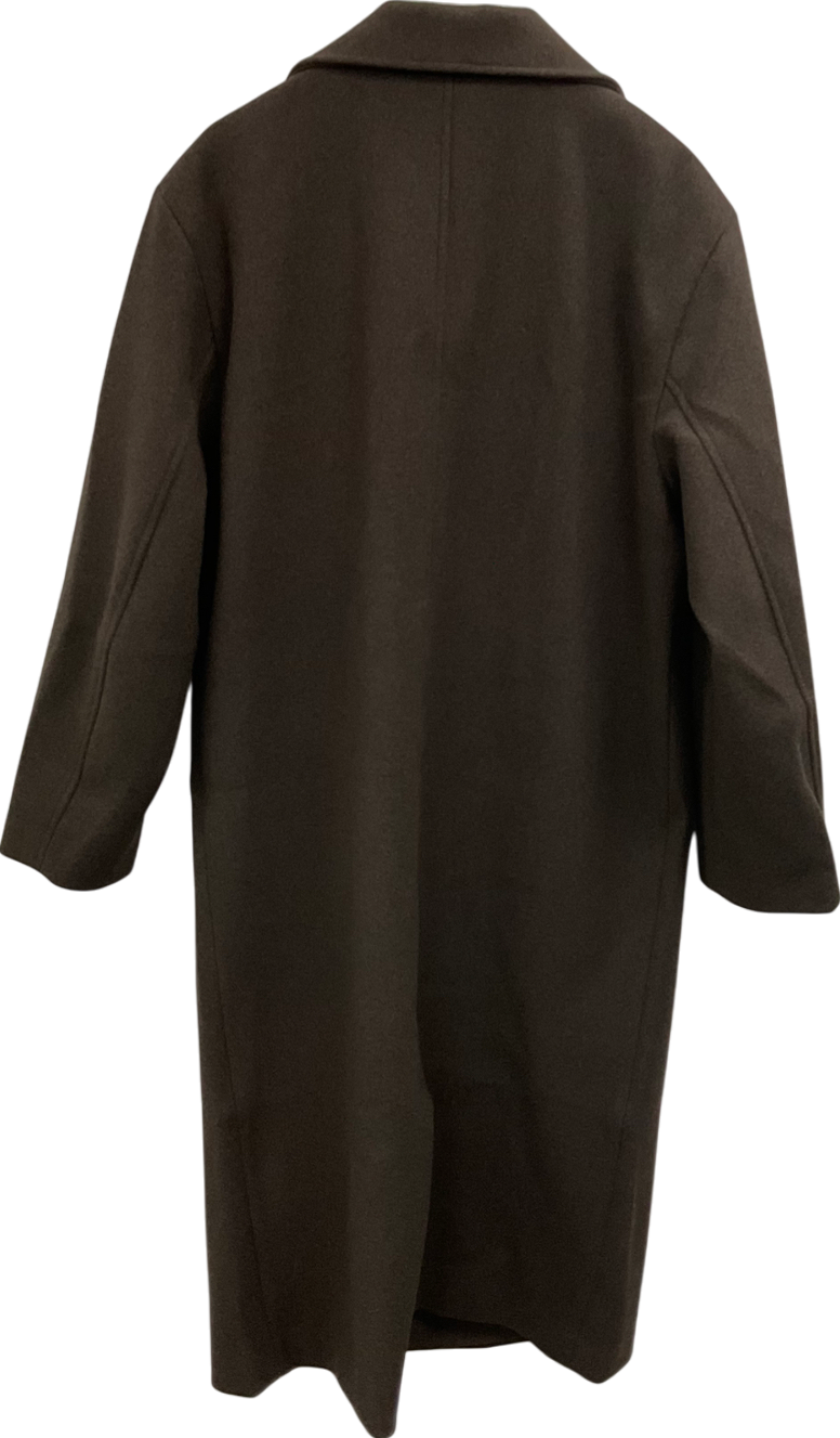 ASOS Brown Single Breasted Overcoat UK M