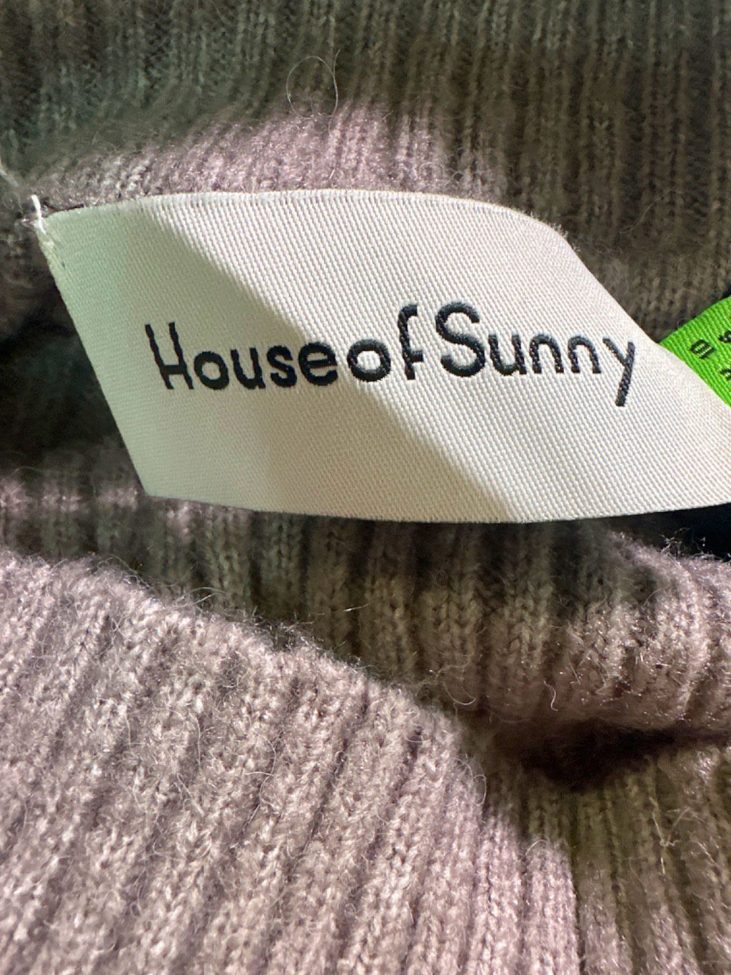 House of Sunny Grey Mini Rib Dress with Off Shoulder Neck UK 10