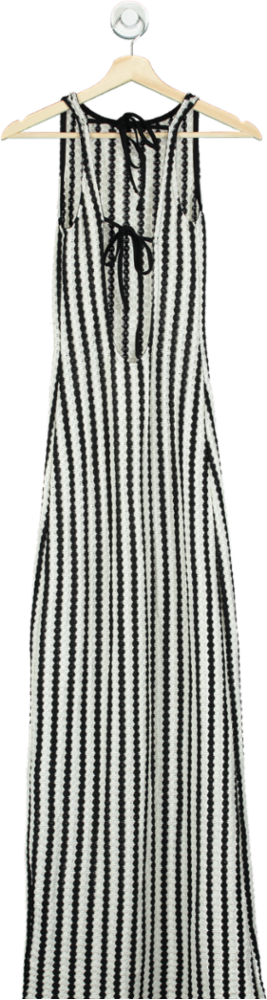 ASOS Black and White Striped Maxi Dress XS