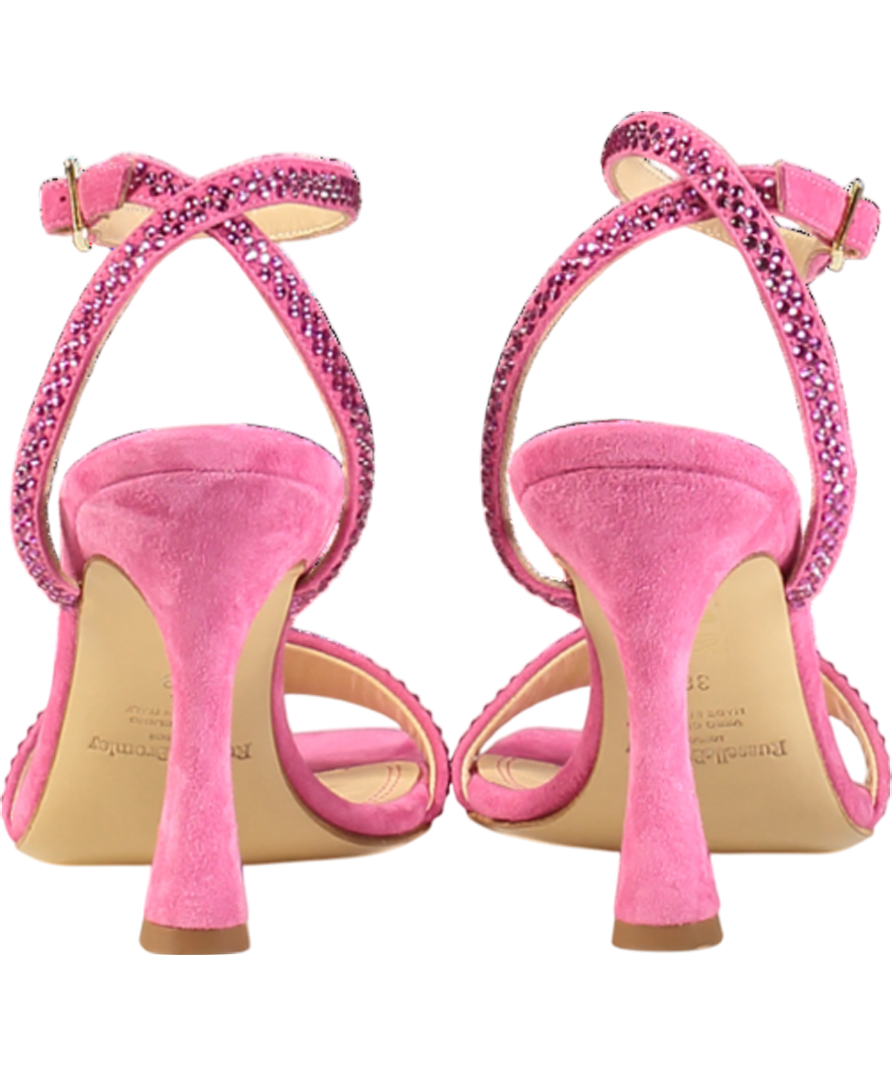 Russell & Bromley Pink Cosmo Strappy Heeled Suede Sandal UK 5 EU 38 👠