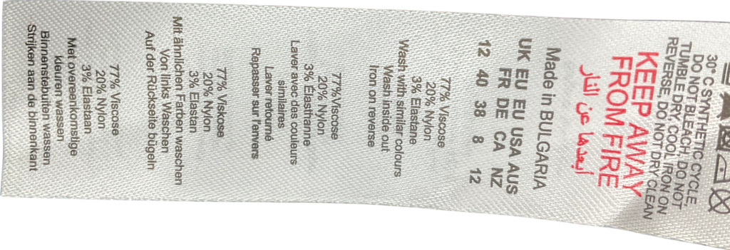 boohoo Black Square Longline Top And Pleated Mini Skirt UK 12