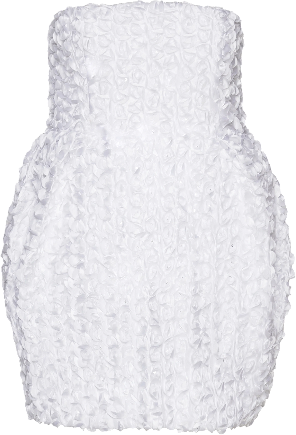 ROTATE BIRGER CHRISTENSEN White 3d Flower Mini Dress UK 10