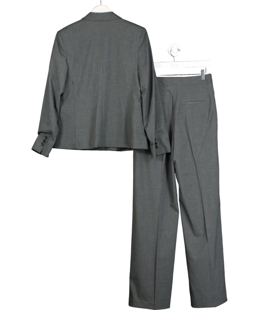 MANGO Grey Straight Button  2-piece Suit UK M & UK 10