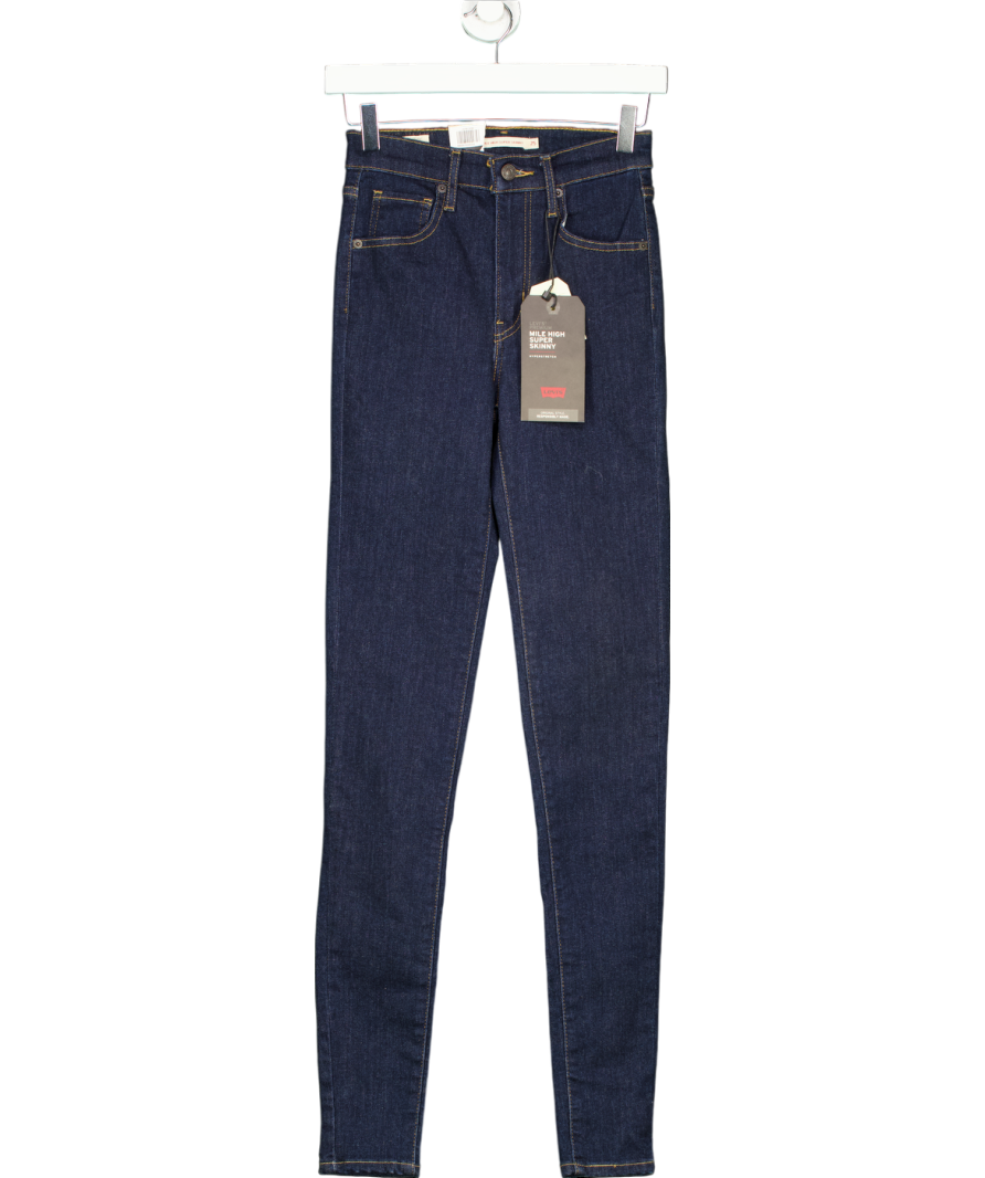 levis Blue Mile High Super Skinny Jeans W25