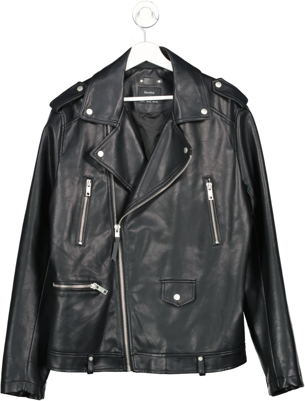 Men's vegan clearance leather biker jacket