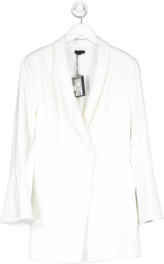 NBD White Como La Flor Suit Dress UK S