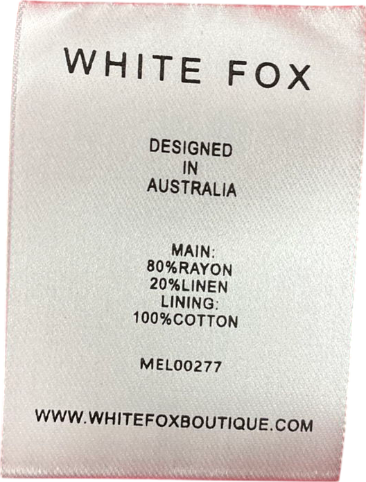 White Fox Red Nothing Matters Vest Top UK L
