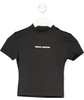 Heron Preston Black Printed Logo Baby Tee UK XS