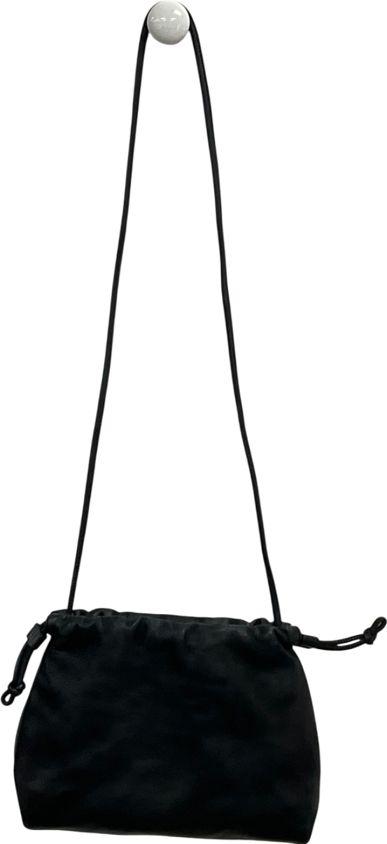 cos Black Mini Cavatelli Clutch Bag - Leather