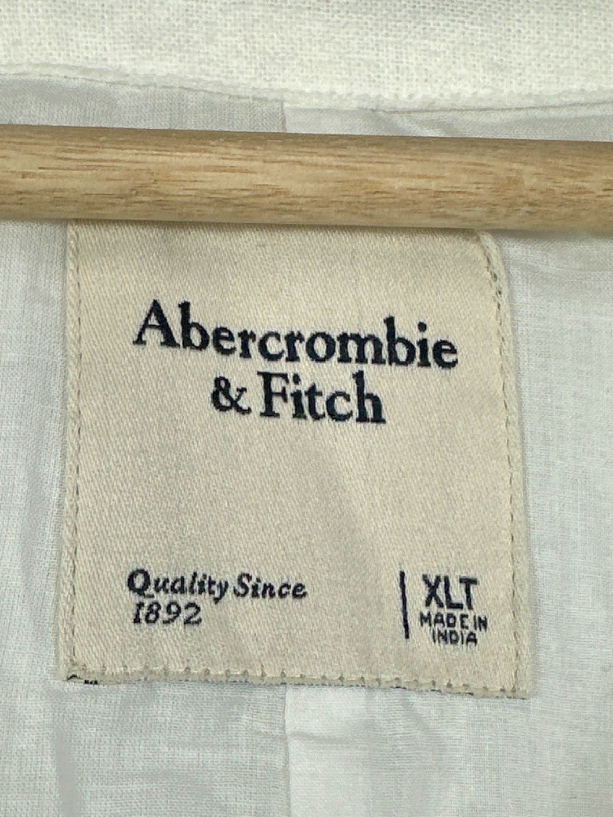 Abercrombie & Fitch White Linen Blend Sleeveless Dress UK XL