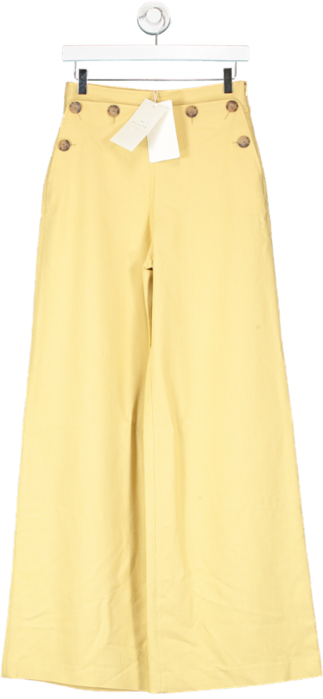 Sezane Clayton Trousers  Yellow UK 8