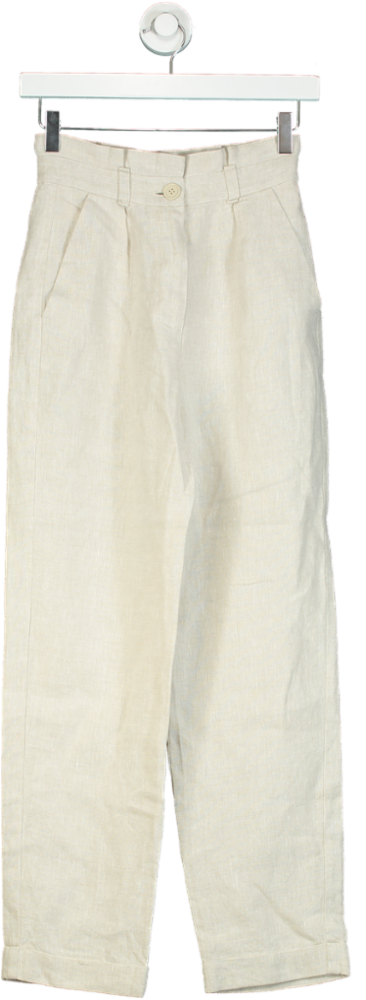 & Other Stories Beige Trousers UK 6