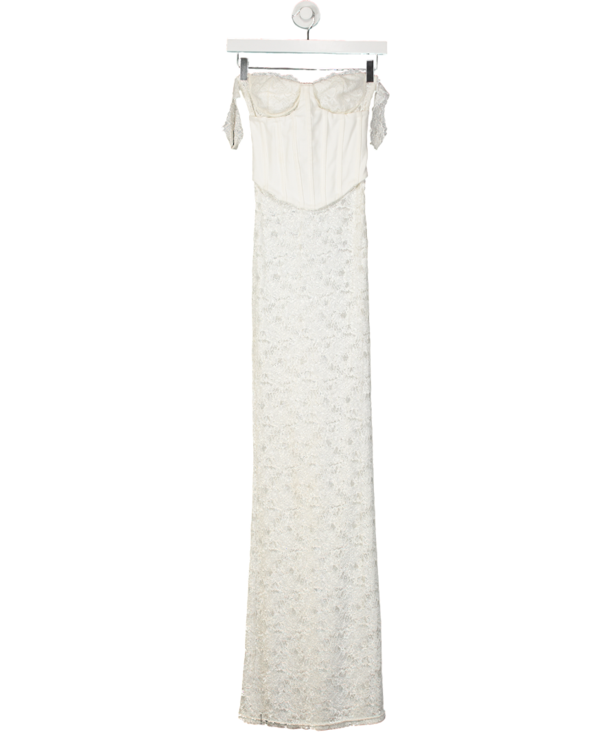 outcast White Zana Maxi Dress UK XS