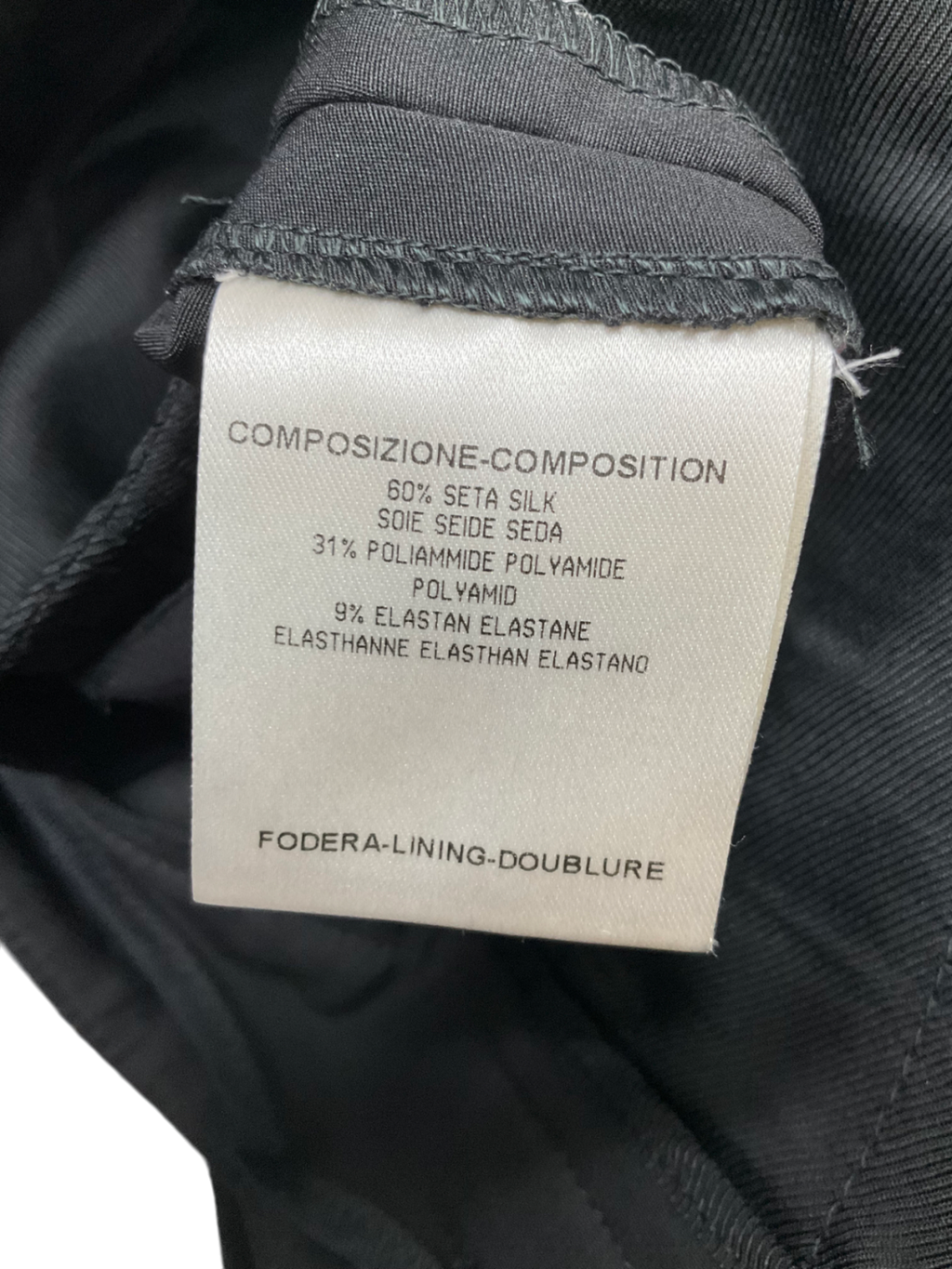 GUCCI Black Silk Blend Trousers With Gold Stud Detail And Silk Bustier Top UK L & Trousers UK M