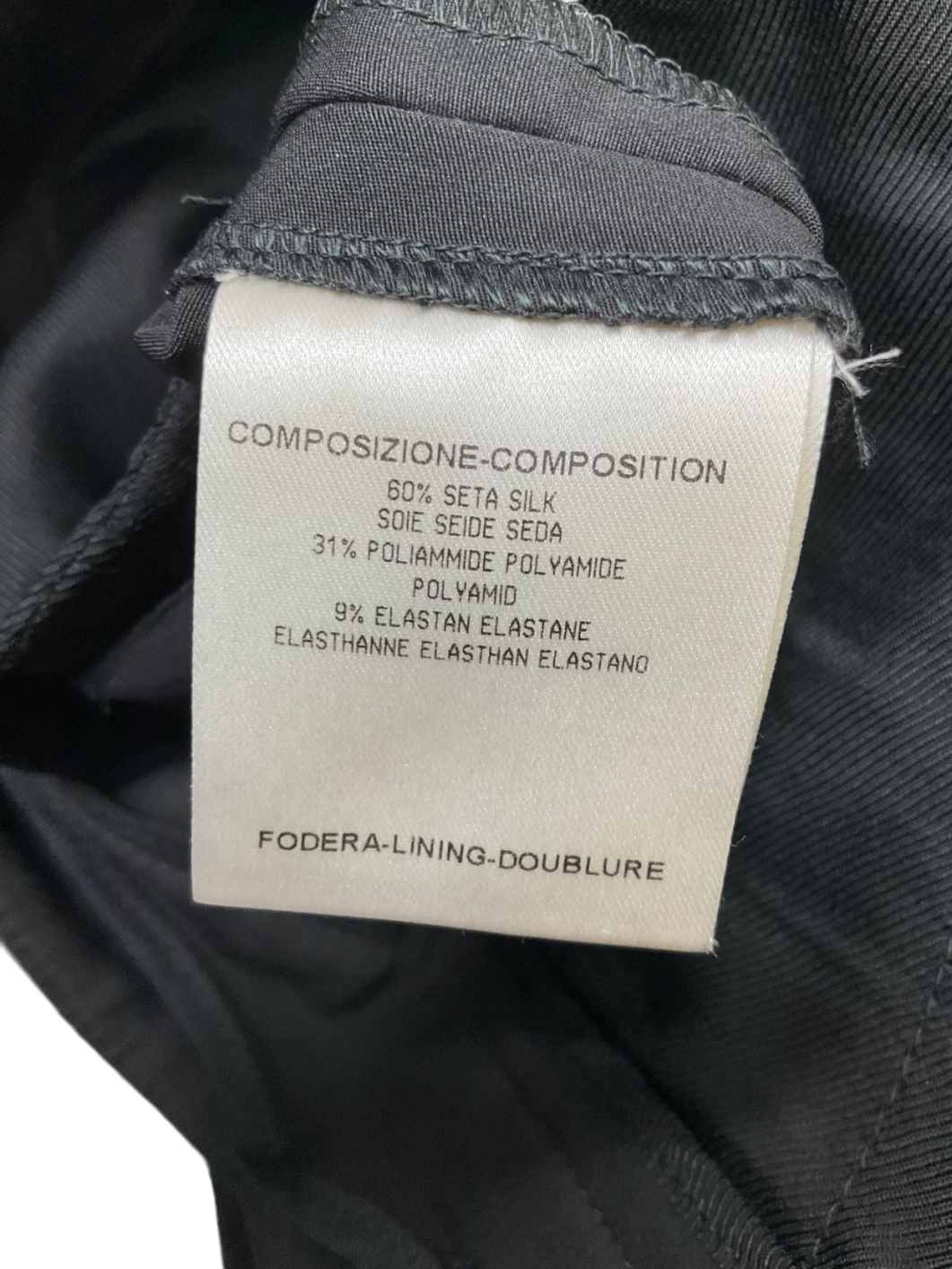 GUCCI Black Silk Blend Trousers With Gold Stud Detail And Silk Bustier Top UK L & Trousers UK M