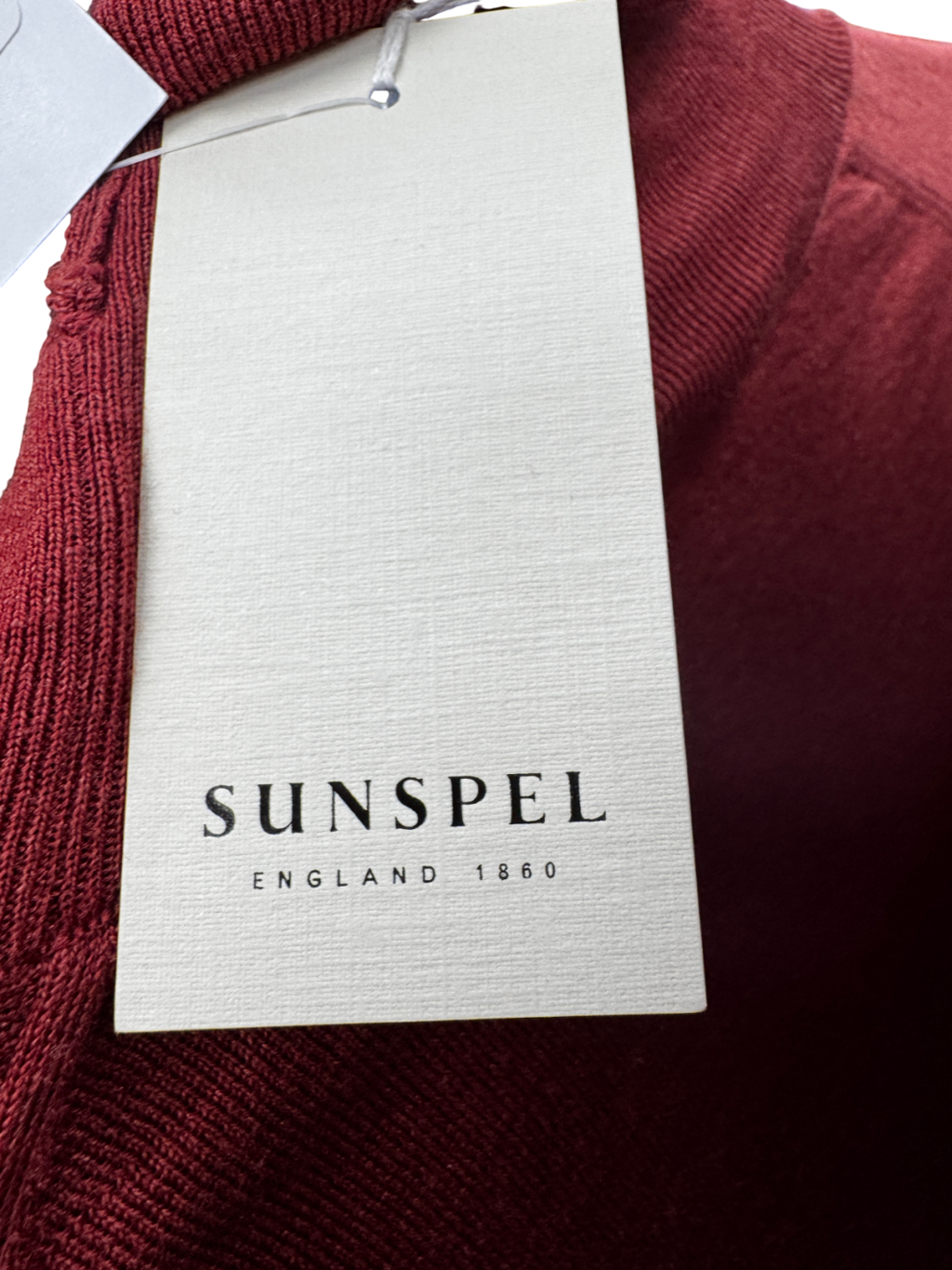 SUNSPEL Rust Brown Luxury Merino Wool & Silk Blend Roll Neck Jumper UK S