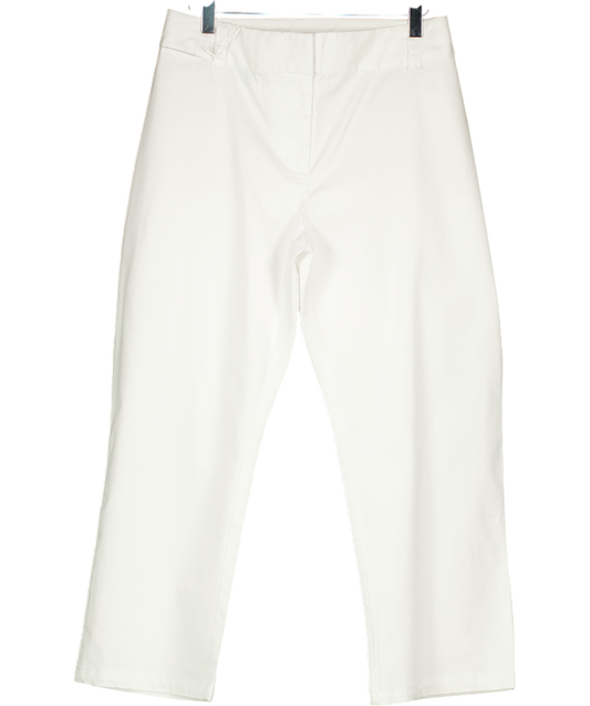 Boden White Cotton Capri Trouser UK 20