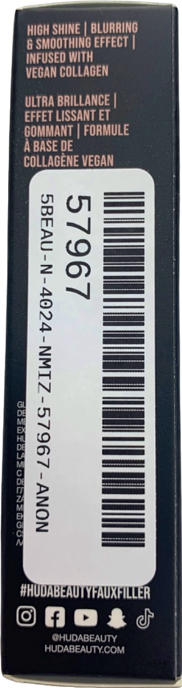 Huda Beauty Faux Filler Extra Shine Lip Gloss Glassy 3.9ml