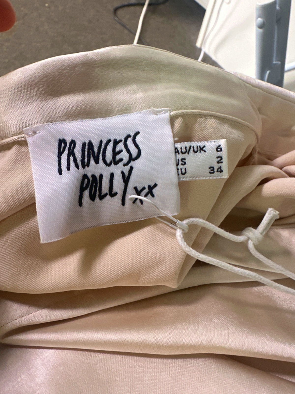 Princess Polly Champagne Vintage Vibes Shirt UK 6