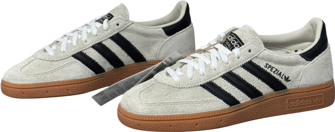 adidas White Originals White/black Suede Handball Spezial Trainers UK 4.5 EU 37.5 👠