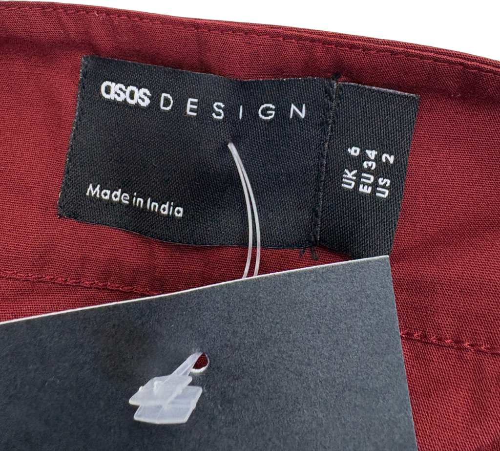 ASOS Brown Halter Neck Mini Dress UK 6