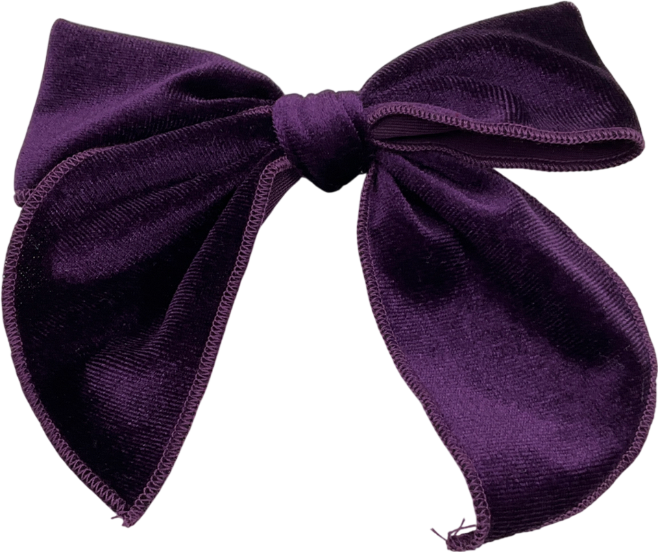 sister sister Purple Velvet Hair Clip One Size