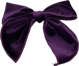 sister sister Purple Velvet Hair Clip One Size