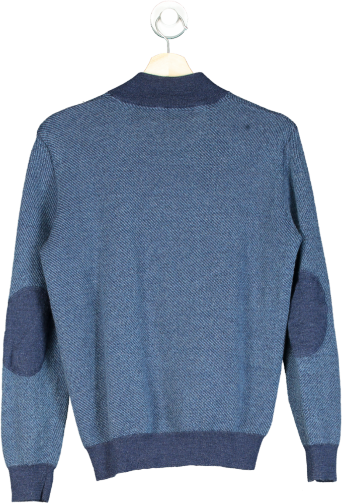 Belford Blue Half-Zip Sweater L