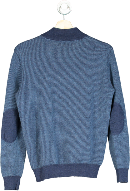 Belford Blue Half-Zip Sweater L