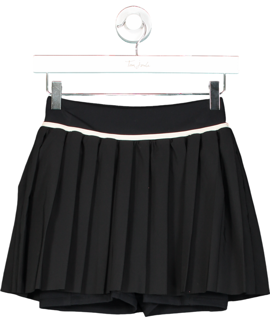 T/ALA Dayflex Pleated Tennis Skort - Shadow Black And Buttermilk UK XS