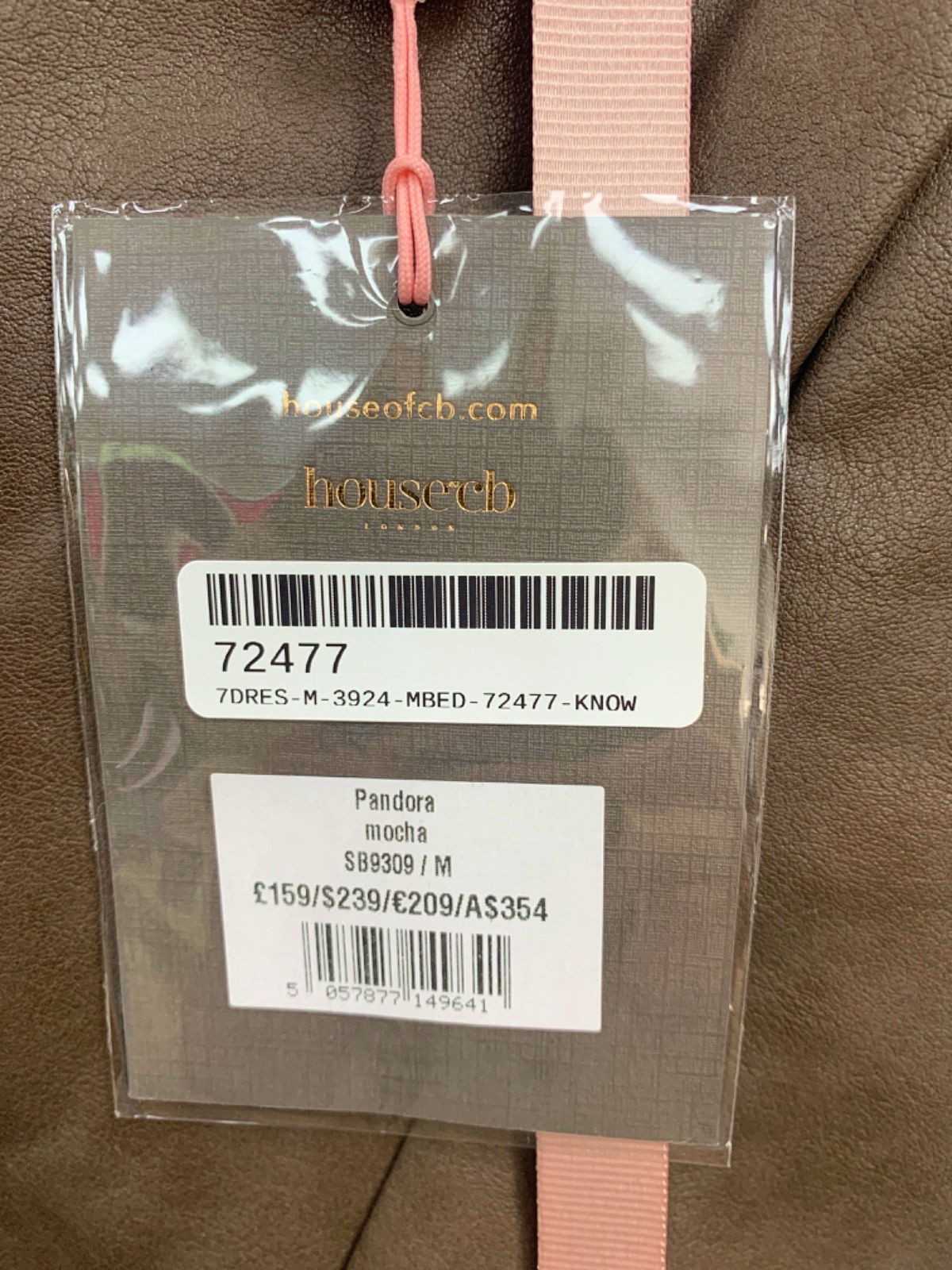 House of CB Mocha Pandora Mini Dress UK M