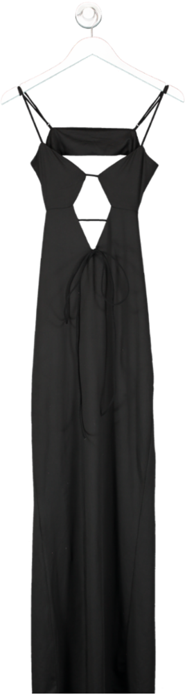 Misspap Black Cut Out Jumpsuit UK 8