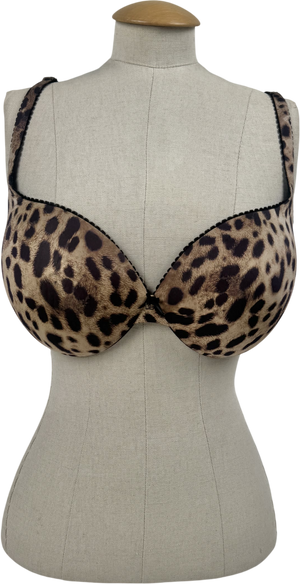Dolce & Gabbana Brown X Skims Leopard Print Bra / Uk 34ddd UK 34DD