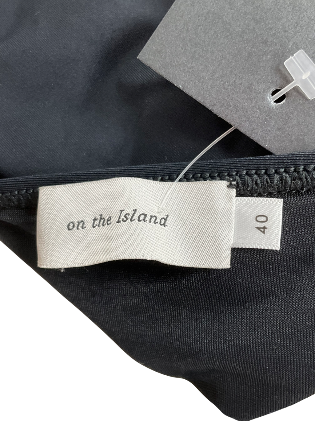 On the Island Black Lace Up Front Swimsuit UK 12