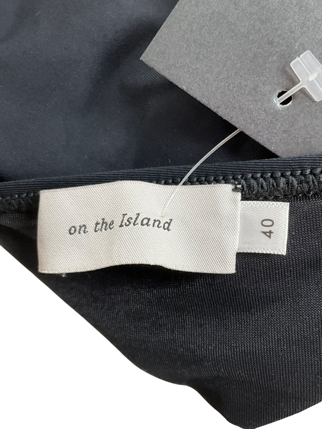 On the Island Black Lace Up Front Swimsuit UK 12