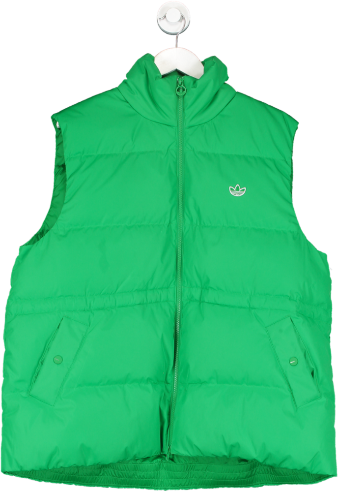 adidas Down Puffer Vest Green UK 16
