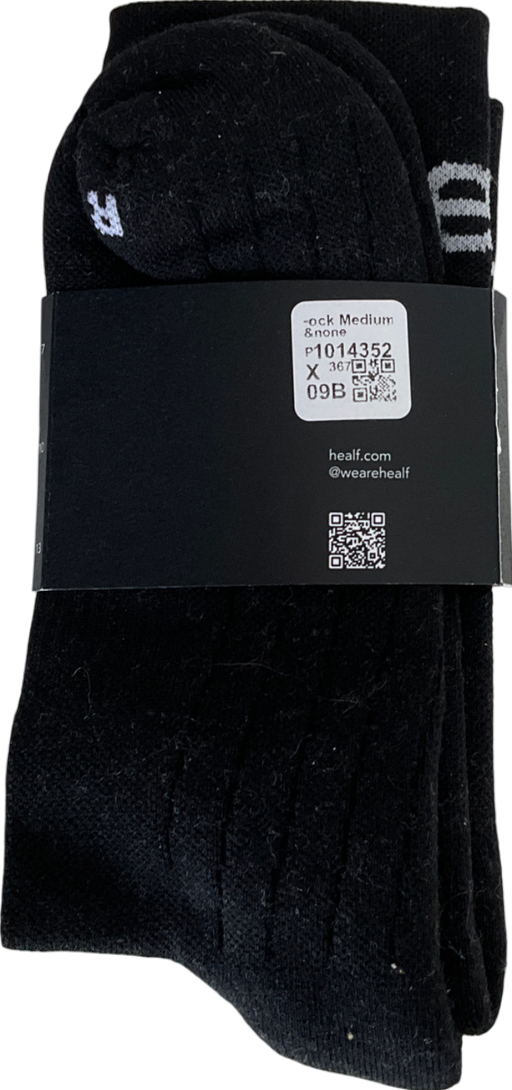 healf Black Socks UK M
