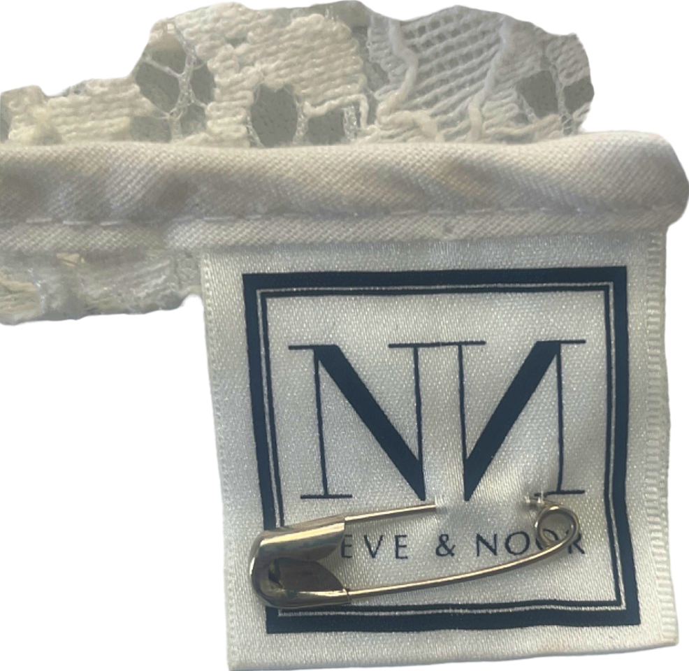 Neve & Noor White Lace Open Front Top UK S