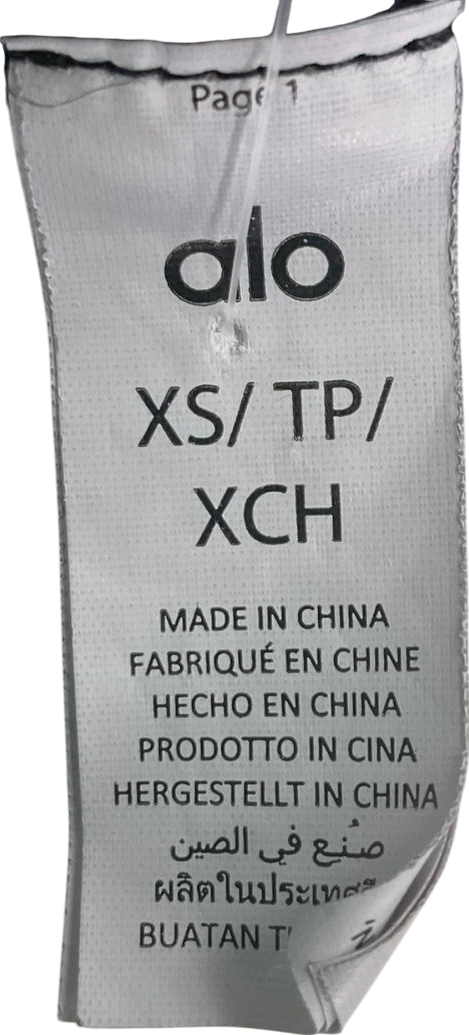 alo yoga Black Alosoft Center Stage Bra UK XS