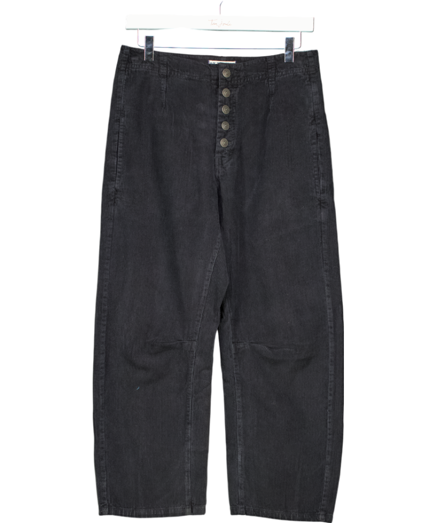 Free People Black We The Free Osaka Mid-rise Barrel Cord Jeans W26