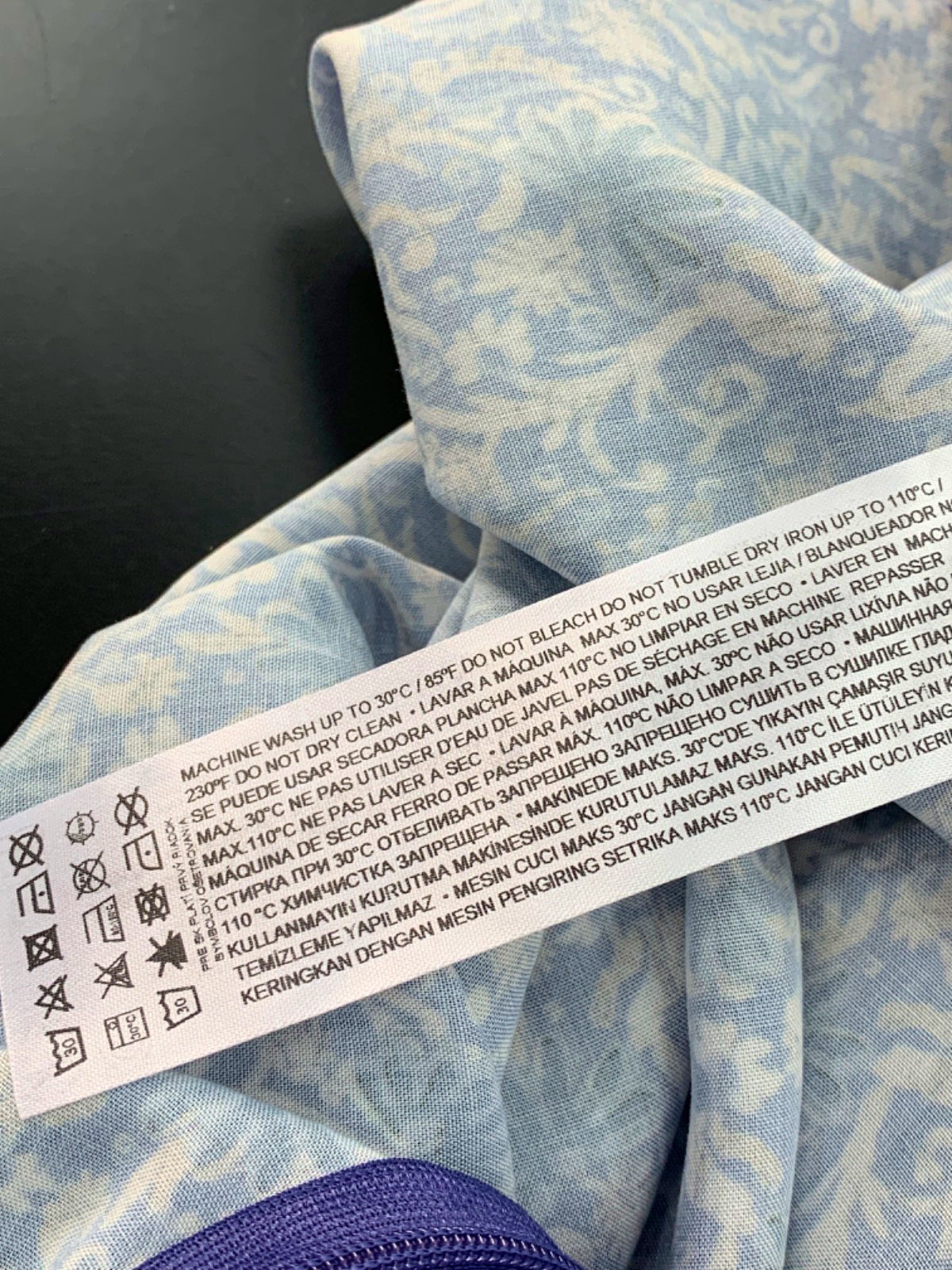 Mango Blue Floral Skirt UK S