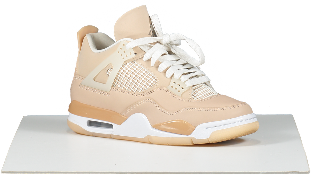 Nike Beige Jordan 4 Retro Shimmer trainers UK 4 EU 37 👠