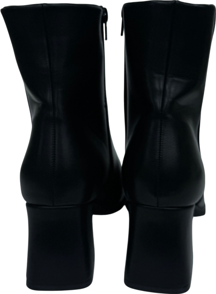 Seqwl Black Classic Ankle Boots UK 8 EU 41 👠