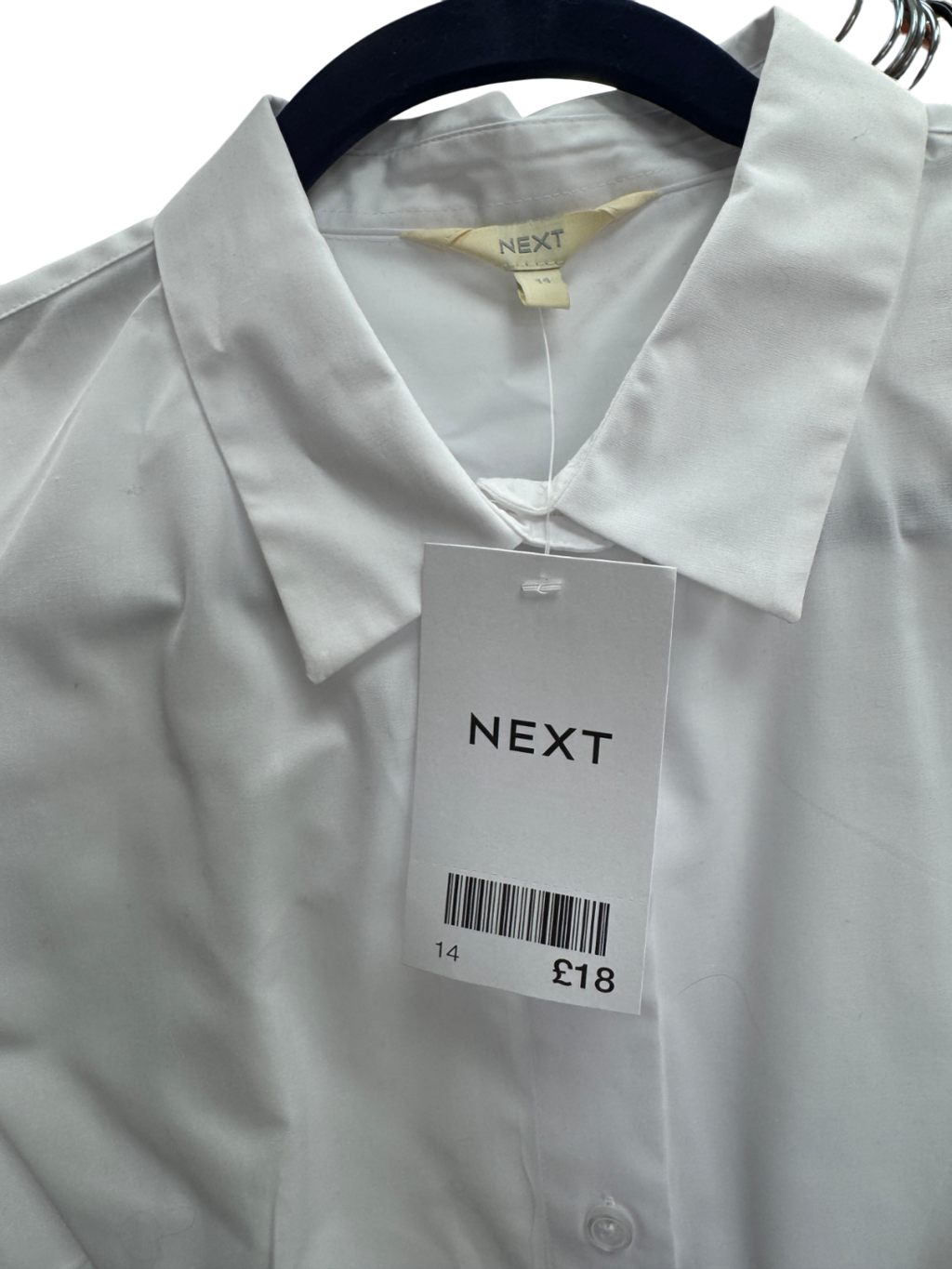 Next Classic White Shirt UK 14