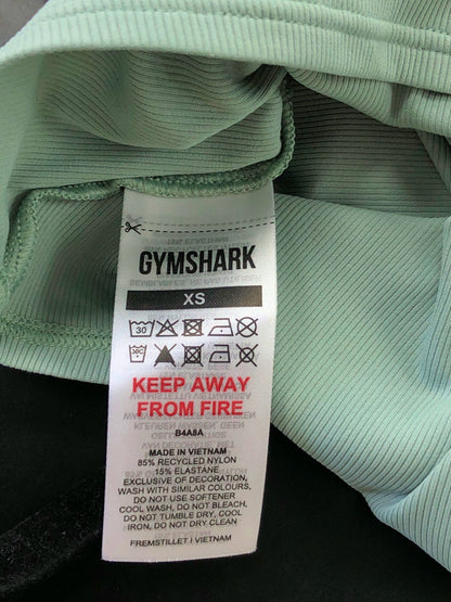 Gymshark Green Cut-Out Detail T-Shirt UK XS