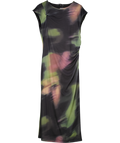 French Connection Black Lara Terissa Mesh Bodycon Maxi Dress, Multi UK XL