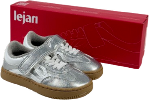 Lejan Metallic One Silver Podiatrist Approved Trainers UK 8.5 EU 26 👼