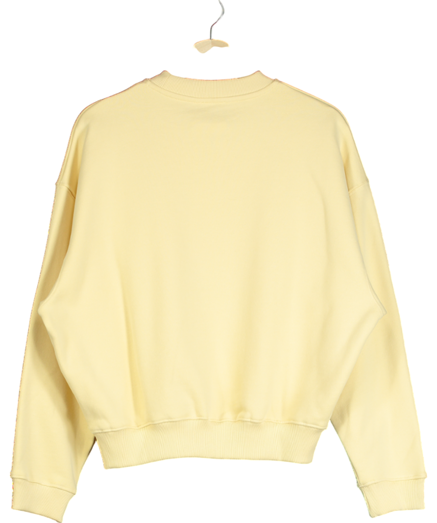 Adanola Yellow Vacation Relaxed Sweatshirt UK XS