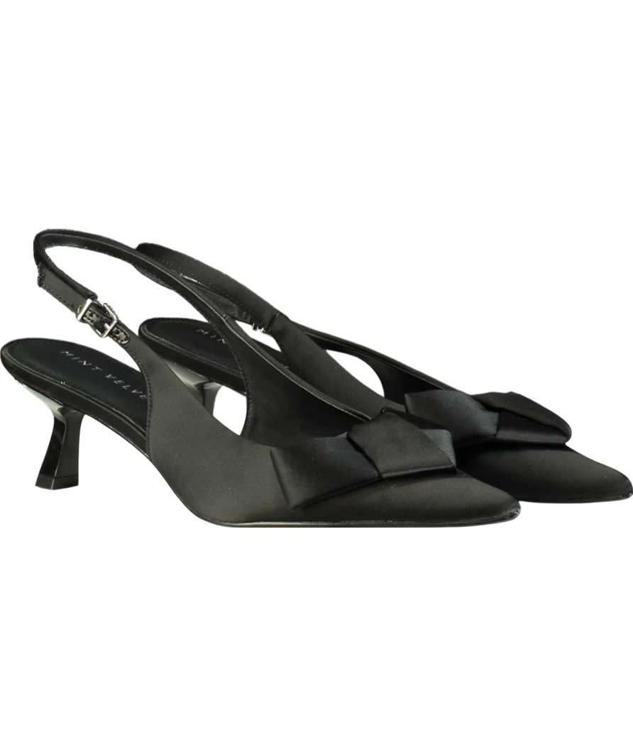 Mint Velvet Black Pippa Heel UK 8 EU 41 👠